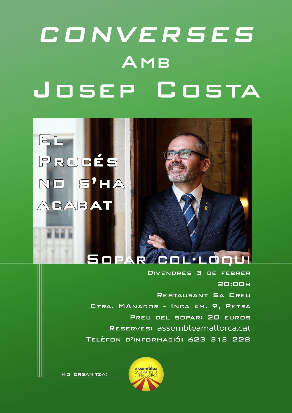 Sopar col·loqui amb Josep Costa